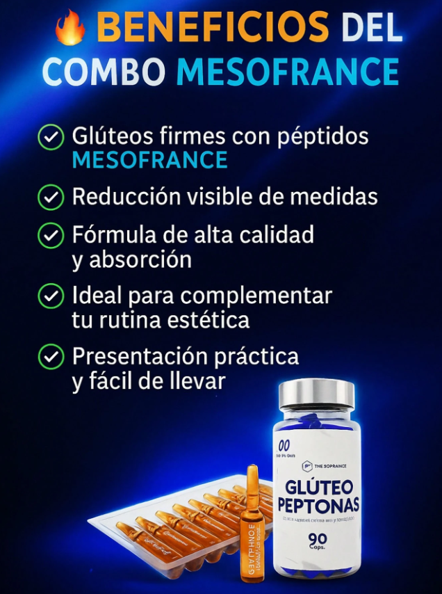 Kit Blister Coctel Ultra Reductivo Extremo + Gluteo Peptonas Caps