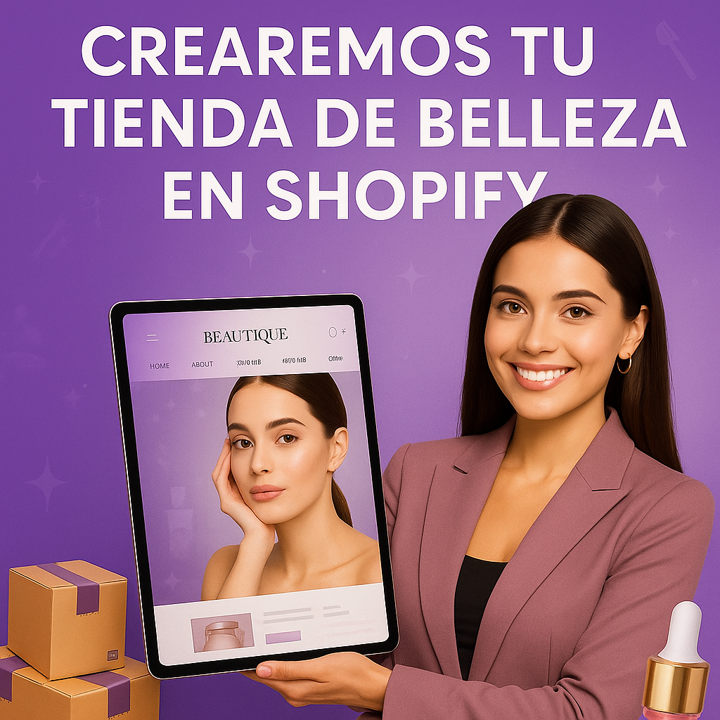 Crearémos un stio web funcional para ti en Shopify