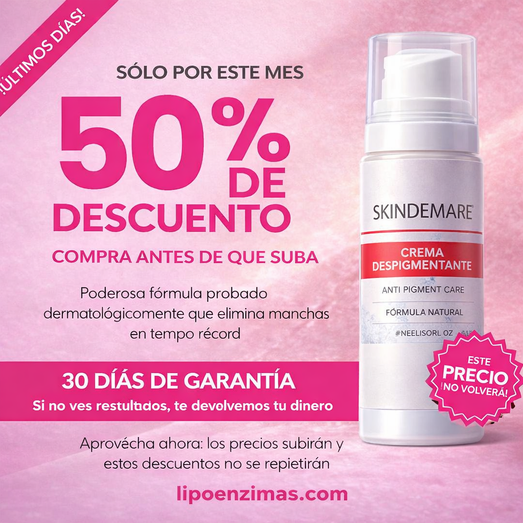 Skindeamre Despigmentante Limpia tu rostro