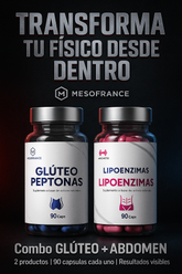 Kit Gluteo Peptonas + Lipoenzimas Caps