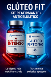 Kit Gluteo Peptonas + Coctel Super Reductivo Intenso Caps