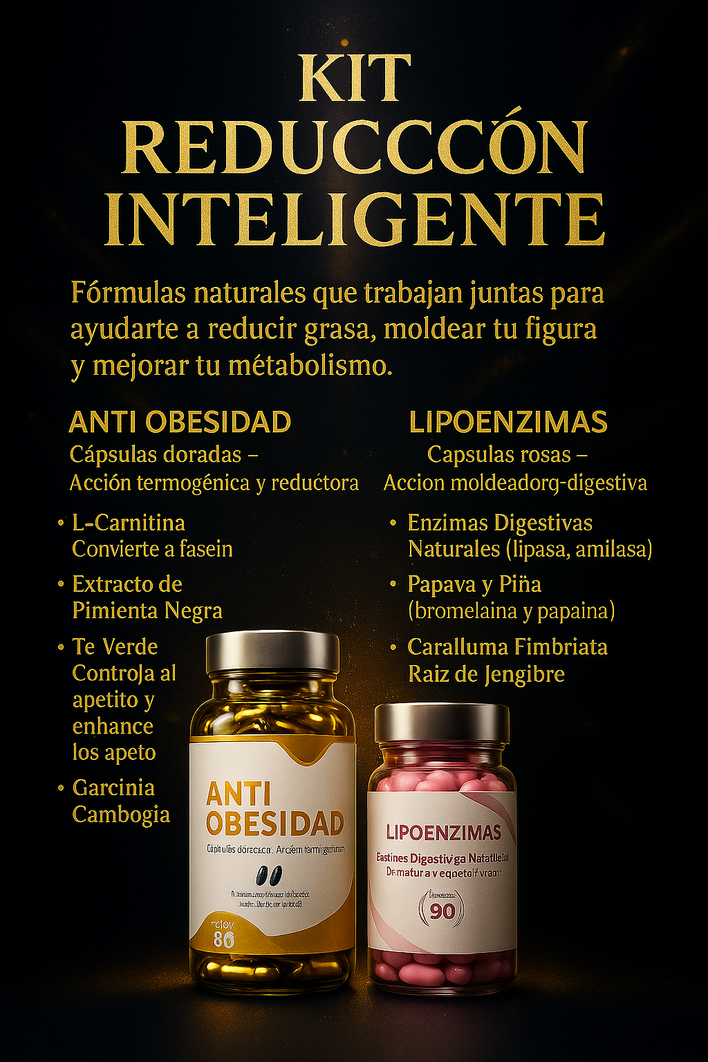Kit AntiOB + Lipoenzimas Caps