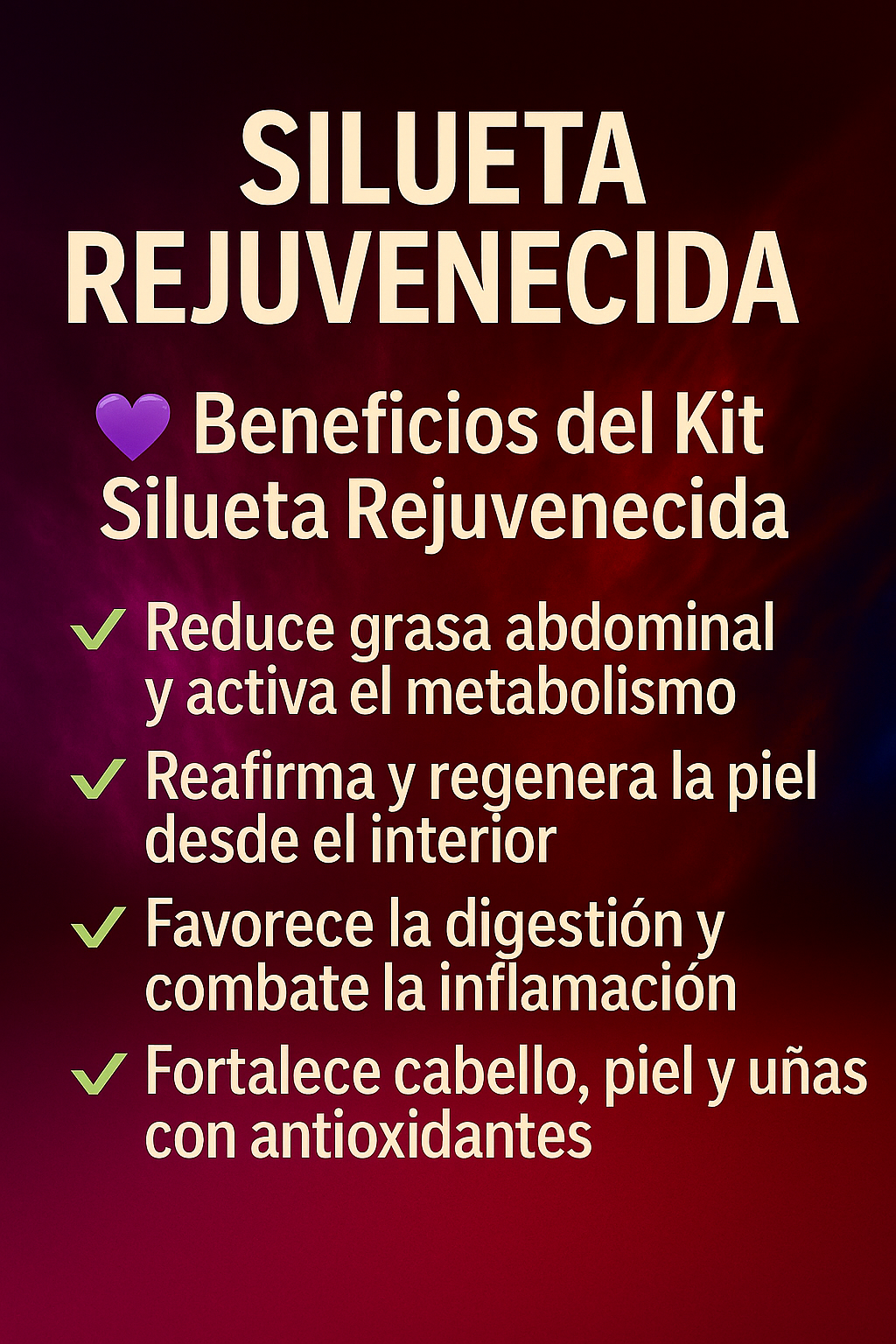 Kit Rejuvene c + Reductor Abdominal Caps