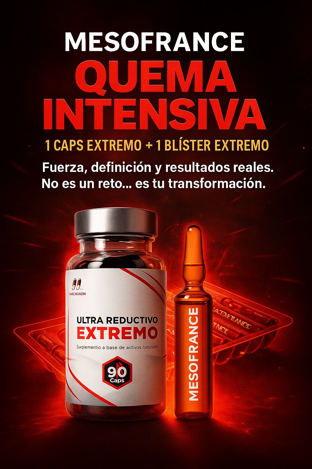 Kit Blister Coctel Ultra Reductivo Extremo + Coctel Ultra Reductivo Extremo Caps