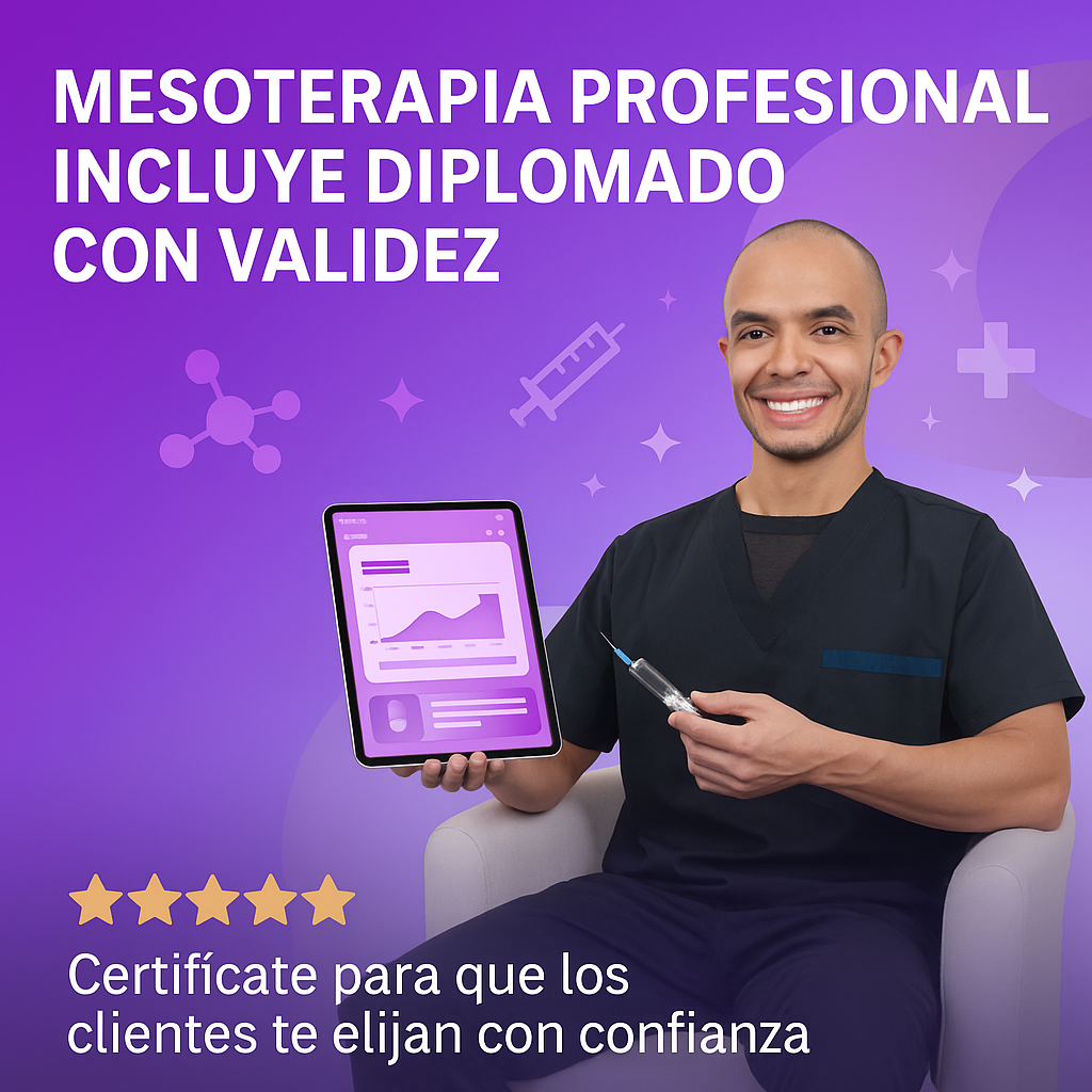 Diplomados Mesofrance Cuidados en la Medicina Estética y  Técnicas de aplicación con drenantes