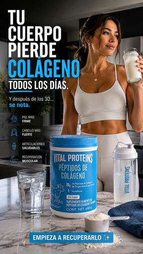 Vital Proteins Péptidos de Colágeno 680 g | Piel, Cabello y Recuperación ✨