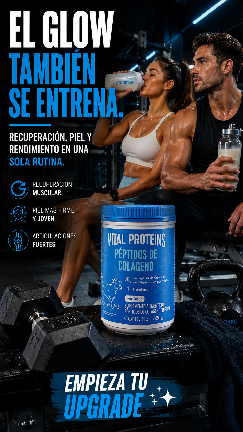 Vital Proteins Péptidos de Colágeno 680 g | Piel, Cabello y Recuperación ✨