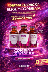 3 Viales Arma tu pack