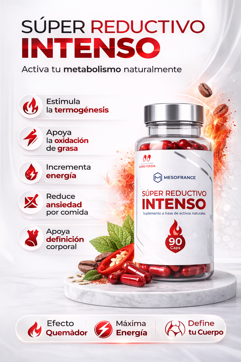 Coctel Super Reductivo Intenso Capsulas