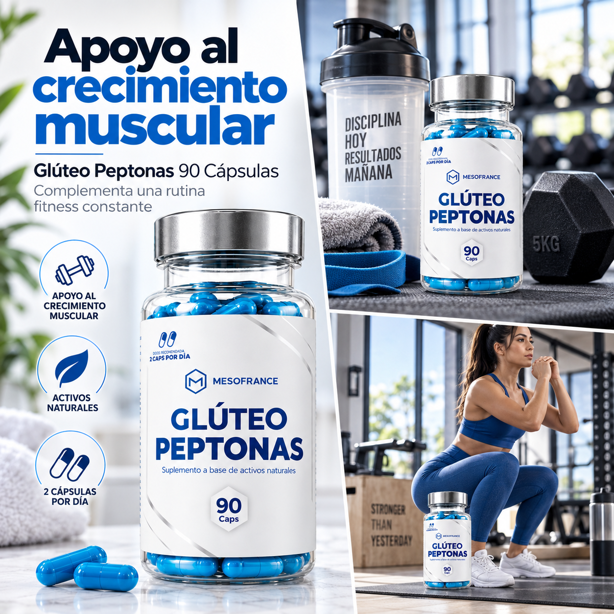 Glúteo Peptonas | 90 Cápsulas