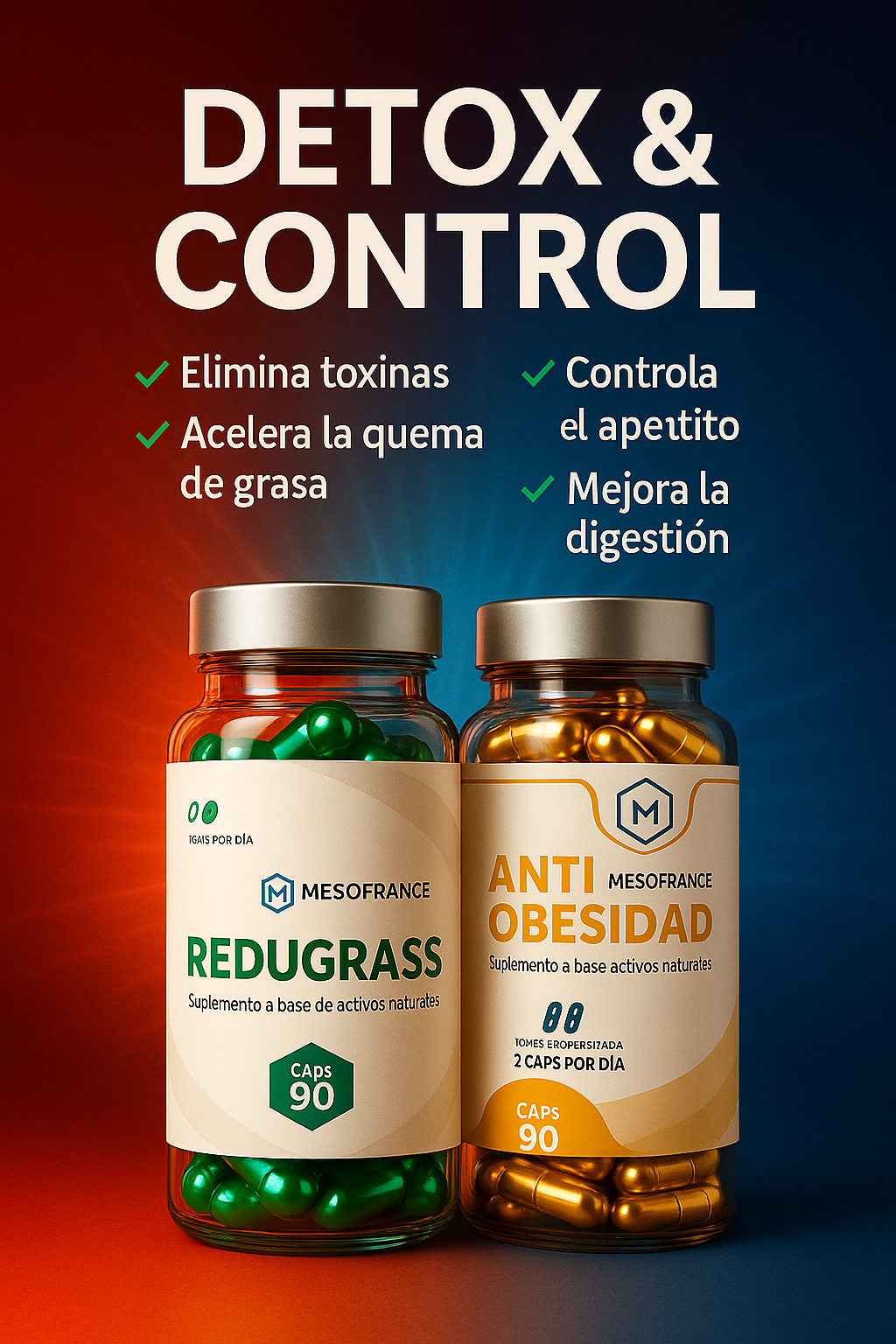 Kit Antiob + Redugrass Caps