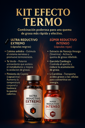 Kit Cóctel Ultra Reductivo Extremo + Coctel Super Reductivo Intenso Caps