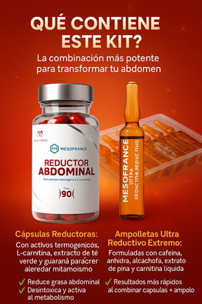 Kit Blister Coctel Ultra Reductivo Extremo + Reductor Abdomianl Caps