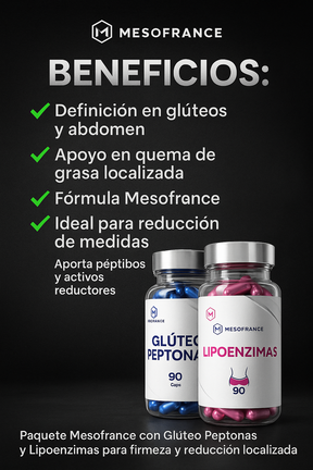 Kit Gluteo Peptonas + Lipoenzimas Caps